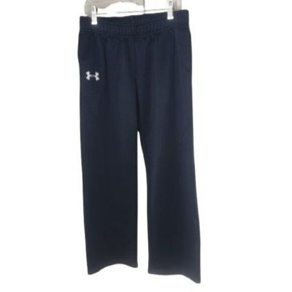 Under Armour Youth Medium Storm Fleece Loose Fit Black Straight Leg Pants M - Picture 4 of 4